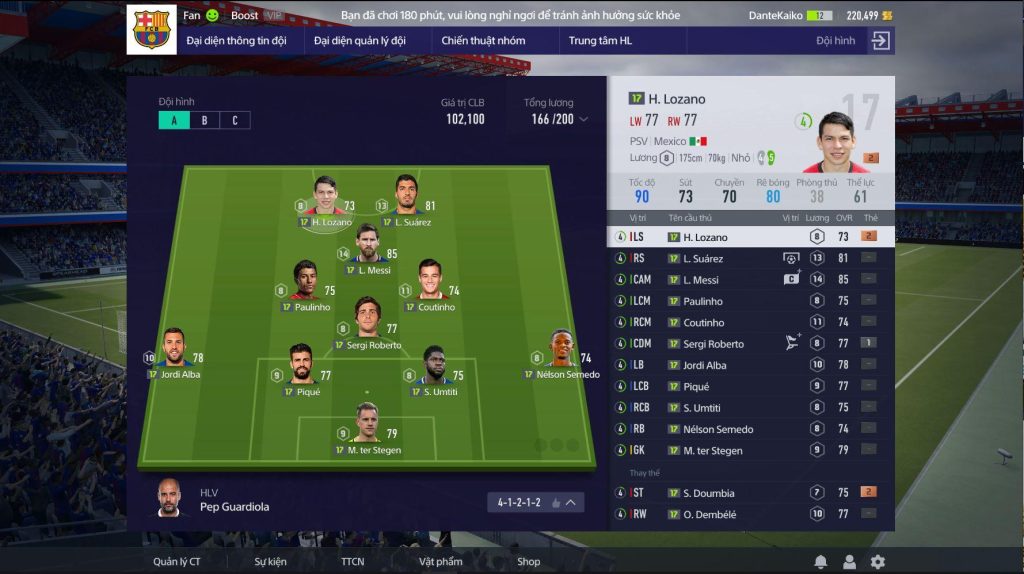 ตัวอย่างเกม FIFA ONLINE 4 By KUBET GAME