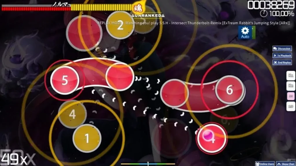 ภาพภายในเกม OSU! By KUBET