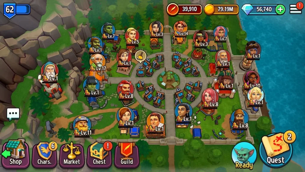Shop Titans - เกมสร้างเมือง