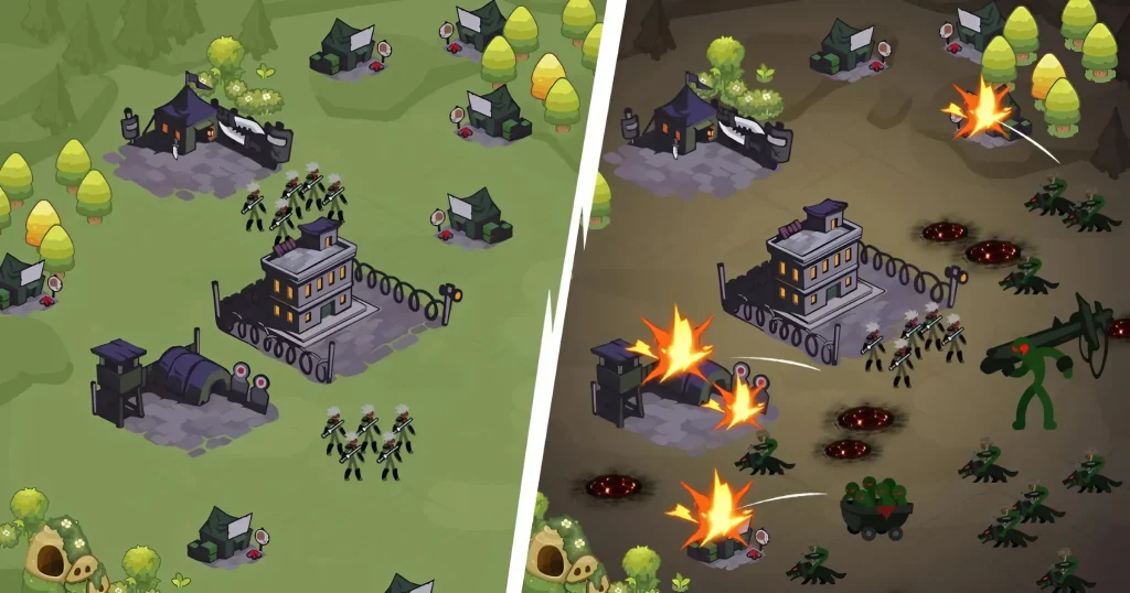 Stick World Z-Zombie War TD
